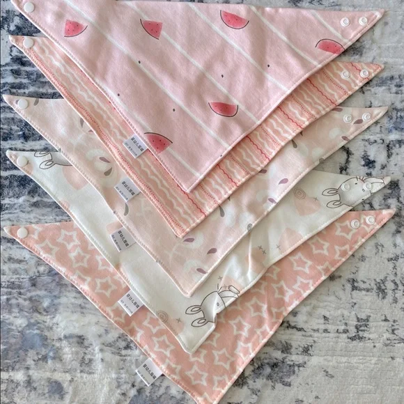 NWT BABY BANDANA BIBS - Picture 3 of 7